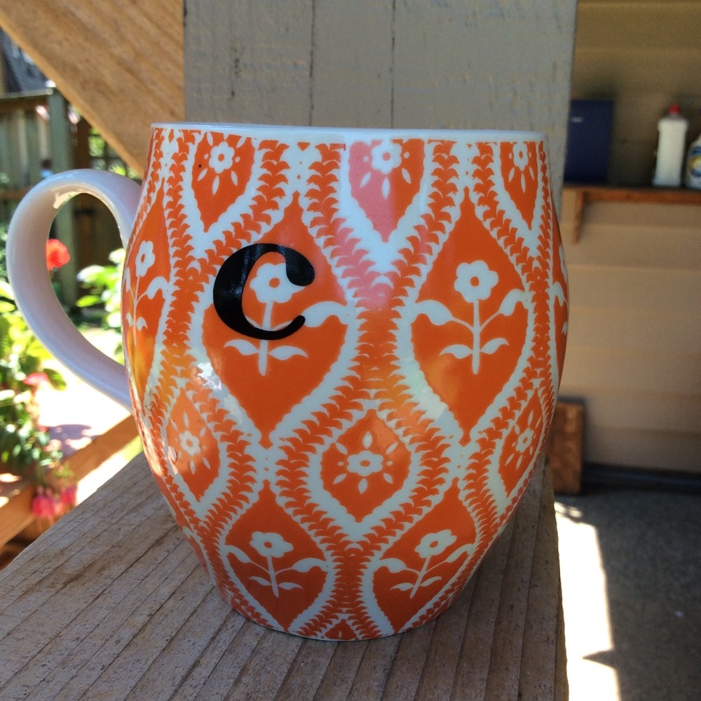 Ashland monogram “c” mug. Orange